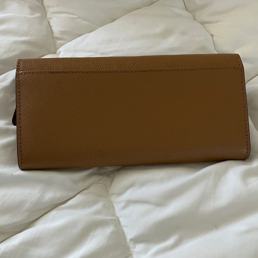 COACH City Zip Tote in Tan Leather With Matching Slim Envelope Wallet EUC - Picture 13 of 13